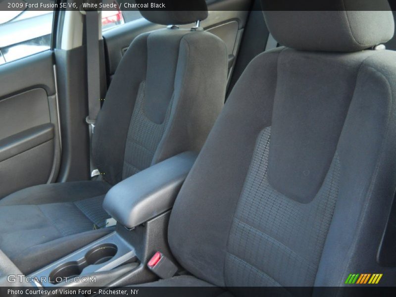 White Suede / Charcoal Black 2009 Ford Fusion SE V6