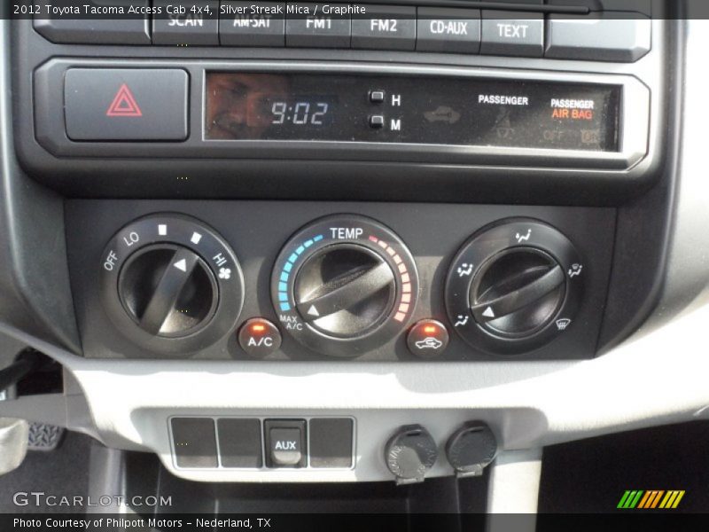 Controls of 2012 Tacoma Access Cab 4x4