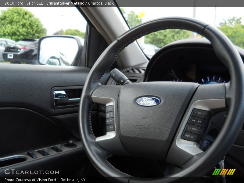 Brilliant Silver Metallic / Charcoal Black 2010 Ford Fusion SEL