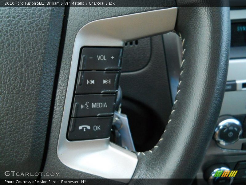 Brilliant Silver Metallic / Charcoal Black 2010 Ford Fusion SEL