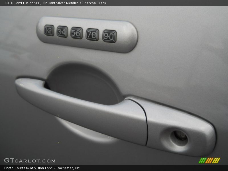 Brilliant Silver Metallic / Charcoal Black 2010 Ford Fusion SEL