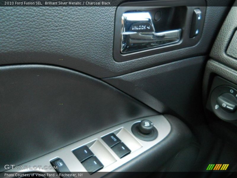 Brilliant Silver Metallic / Charcoal Black 2010 Ford Fusion SEL