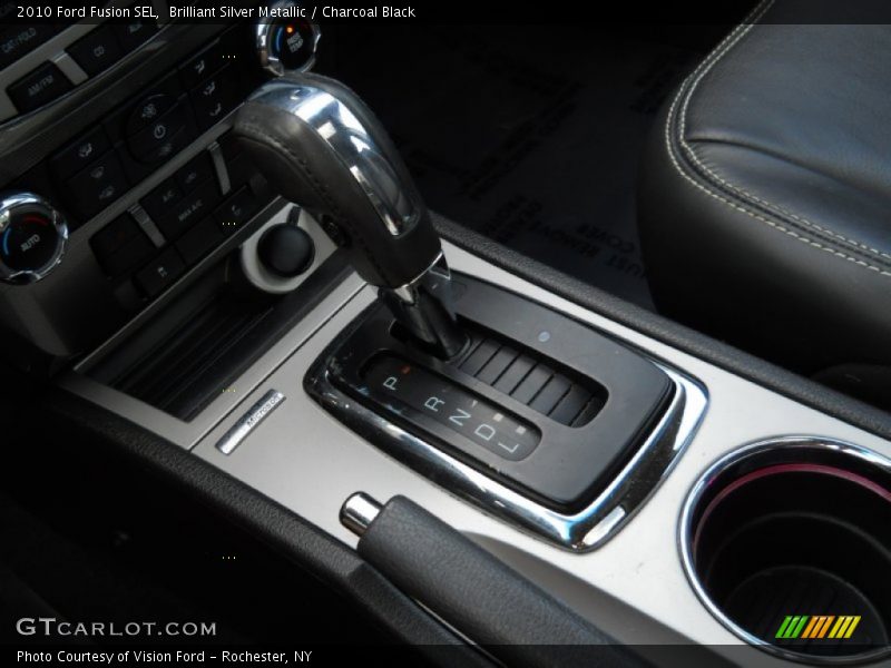 Brilliant Silver Metallic / Charcoal Black 2010 Ford Fusion SEL