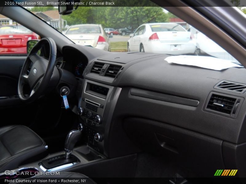 Brilliant Silver Metallic / Charcoal Black 2010 Ford Fusion SEL