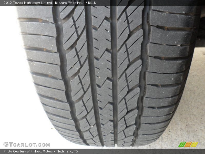 Blizzard White Pearl / Black 2012 Toyota Highlander Limited