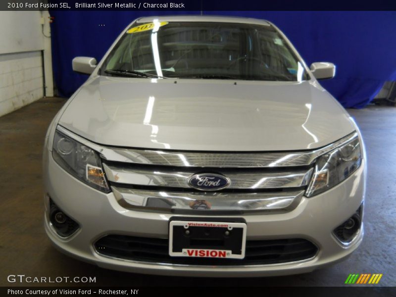 Brilliant Silver Metallic / Charcoal Black 2010 Ford Fusion SEL