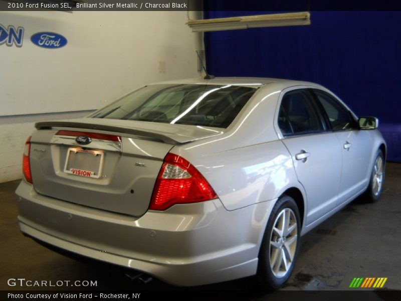 Brilliant Silver Metallic / Charcoal Black 2010 Ford Fusion SEL