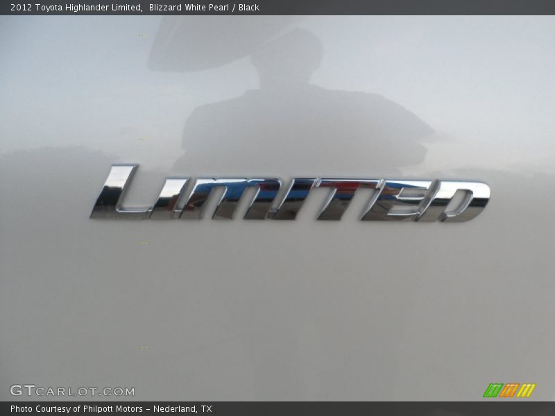 Blizzard White Pearl / Black 2012 Toyota Highlander Limited