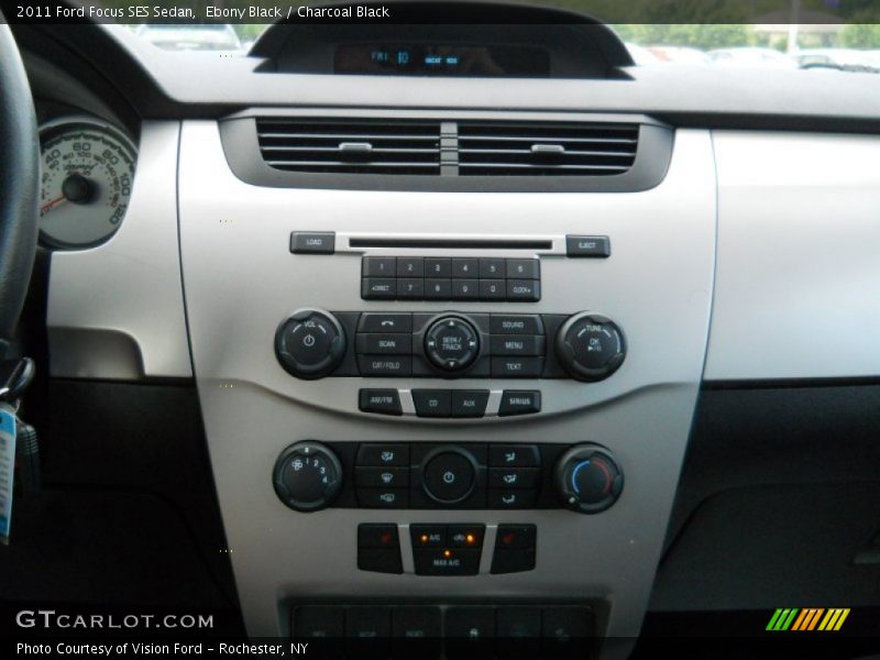 Ebony Black / Charcoal Black 2011 Ford Focus SES Sedan