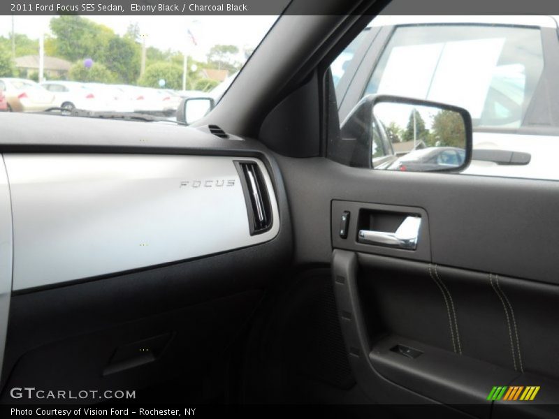 Ebony Black / Charcoal Black 2011 Ford Focus SES Sedan