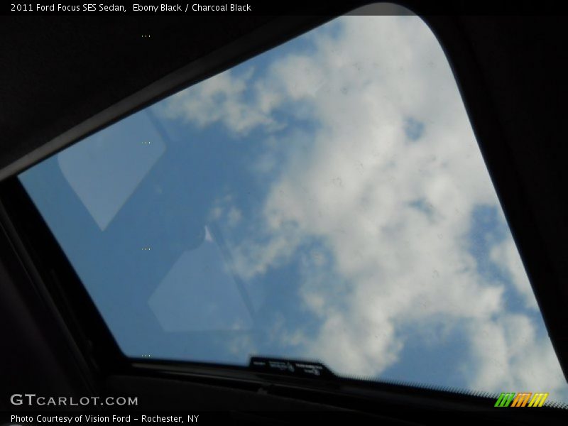 Ebony Black / Charcoal Black 2011 Ford Focus SES Sedan