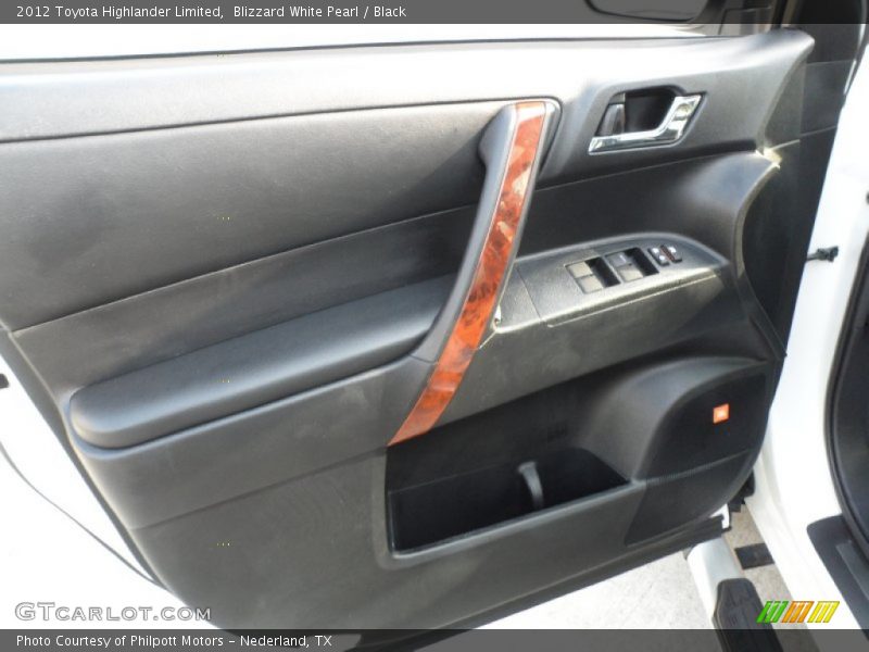 Blizzard White Pearl / Black 2012 Toyota Highlander Limited