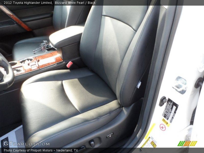 Blizzard White Pearl / Black 2012 Toyota Highlander Limited