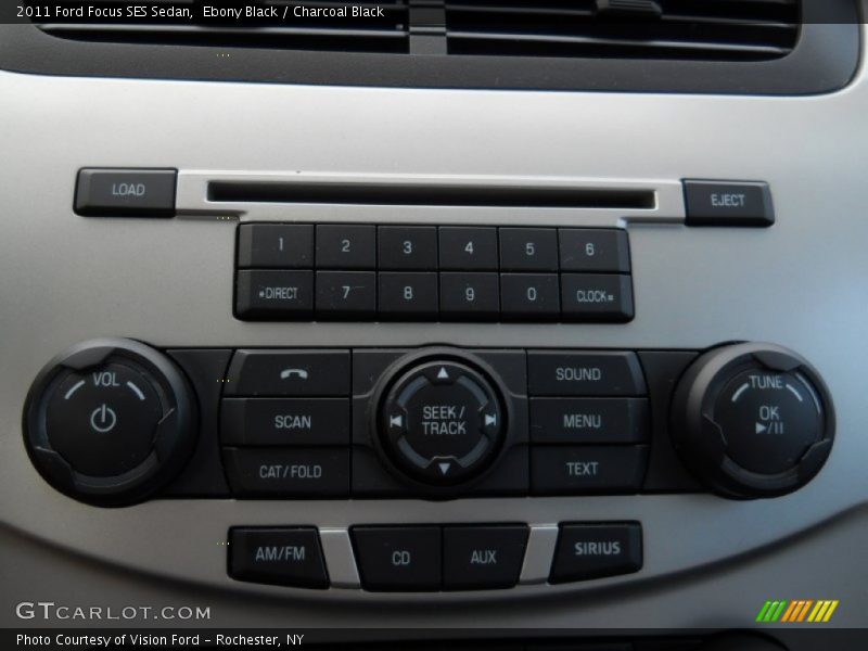 Ebony Black / Charcoal Black 2011 Ford Focus SES Sedan