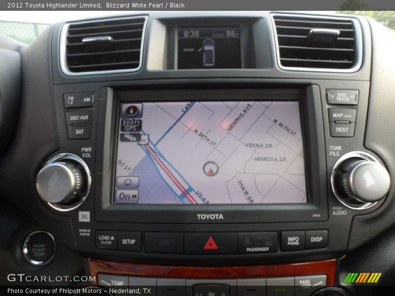 Blizzard White Pearl / Black 2012 Toyota Highlander Limited