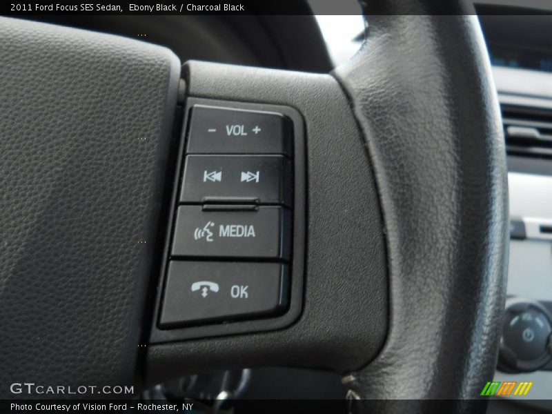 Ebony Black / Charcoal Black 2011 Ford Focus SES Sedan