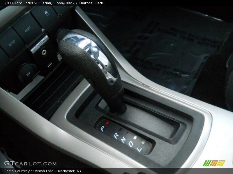 Ebony Black / Charcoal Black 2011 Ford Focus SES Sedan