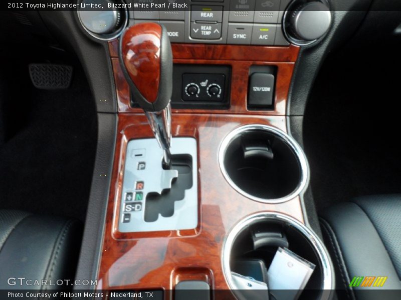 Blizzard White Pearl / Black 2012 Toyota Highlander Limited