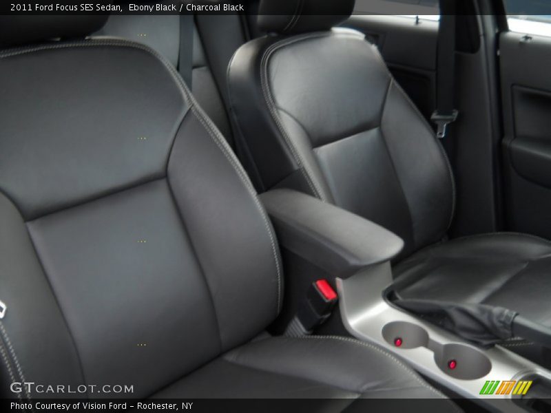 Ebony Black / Charcoal Black 2011 Ford Focus SES Sedan