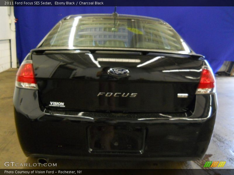 Ebony Black / Charcoal Black 2011 Ford Focus SES Sedan