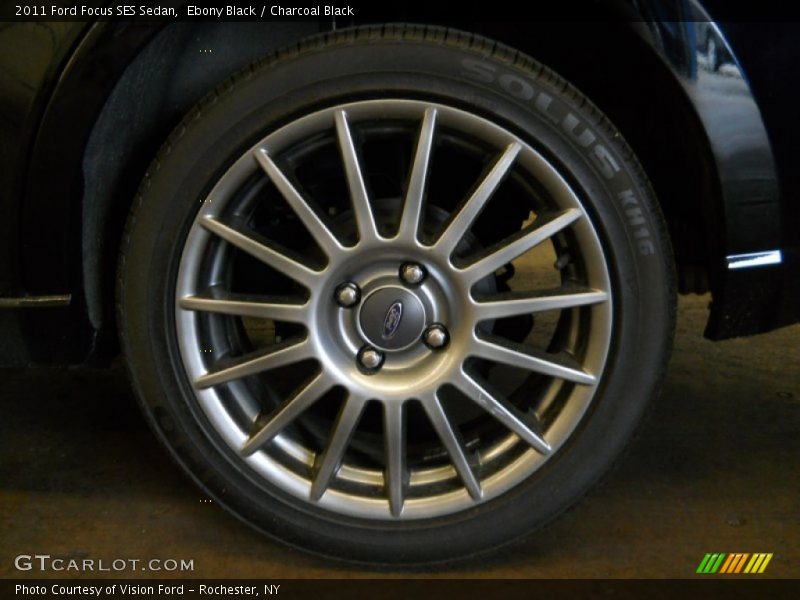 Ebony Black / Charcoal Black 2011 Ford Focus SES Sedan