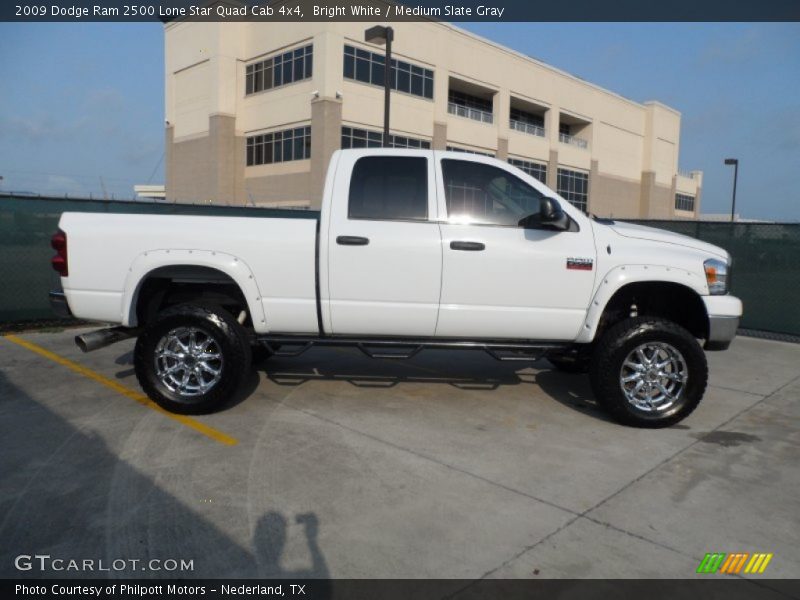 Bright White / Medium Slate Gray 2009 Dodge Ram 2500 Lone Star Quad Cab 4x4