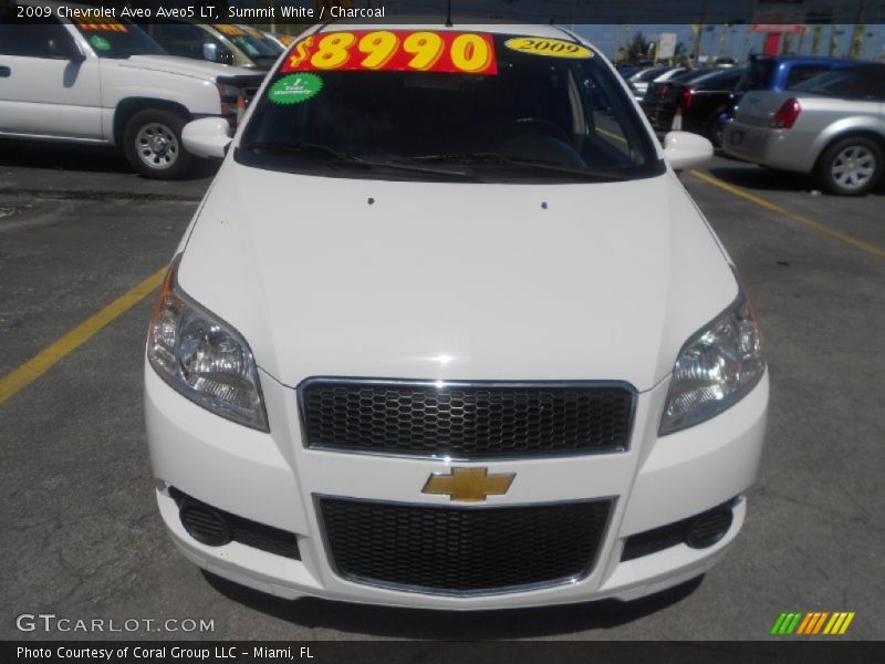 Summit White / Charcoal 2009 Chevrolet Aveo Aveo5 LT
