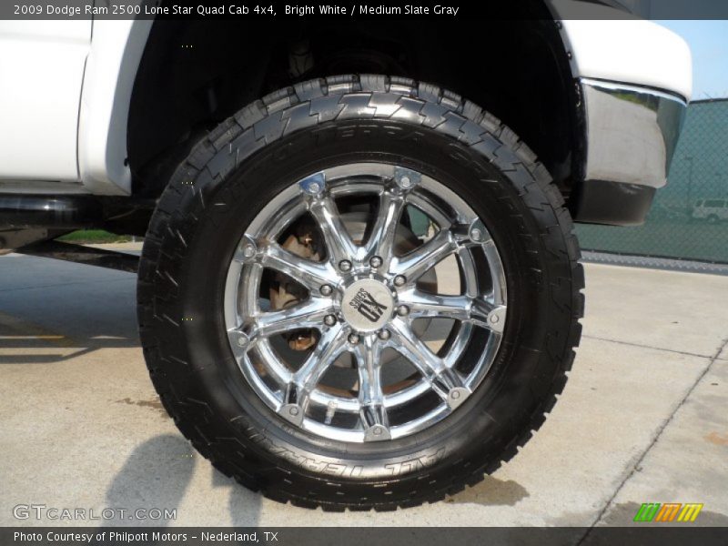 Bright White / Medium Slate Gray 2009 Dodge Ram 2500 Lone Star Quad Cab 4x4