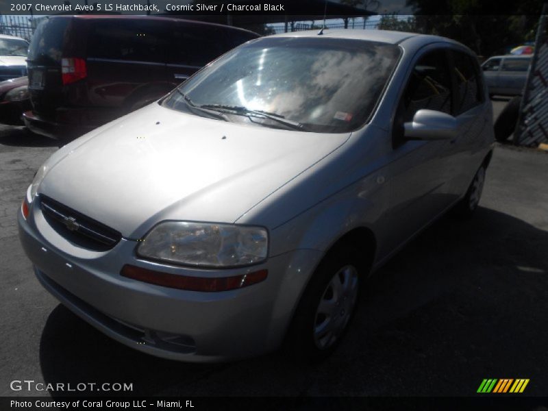 Cosmic Silver / Charcoal Black 2007 Chevrolet Aveo 5 LS Hatchback