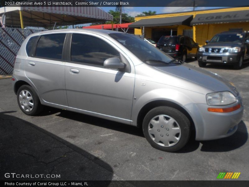 Cosmic Silver / Charcoal Black 2007 Chevrolet Aveo 5 LS Hatchback