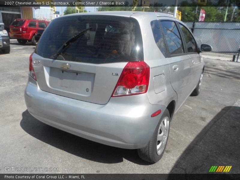 Cosmic Silver / Charcoal Black 2007 Chevrolet Aveo 5 LS Hatchback