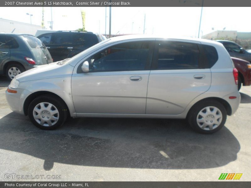 Cosmic Silver / Charcoal Black 2007 Chevrolet Aveo 5 LS Hatchback