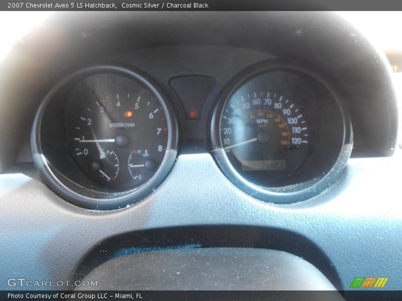 Cosmic Silver / Charcoal Black 2007 Chevrolet Aveo 5 LS Hatchback