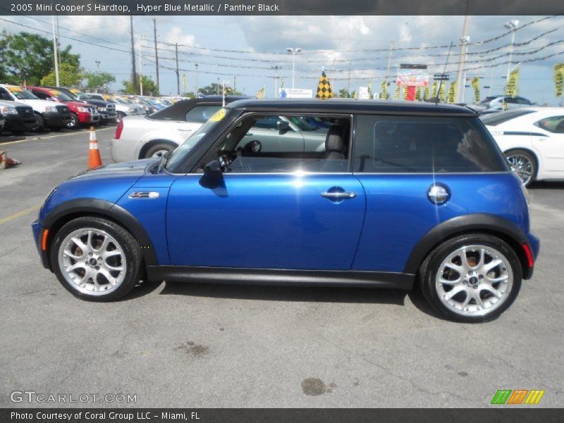 Hyper Blue Metallic / Panther Black 2005 Mini Cooper S Hardtop