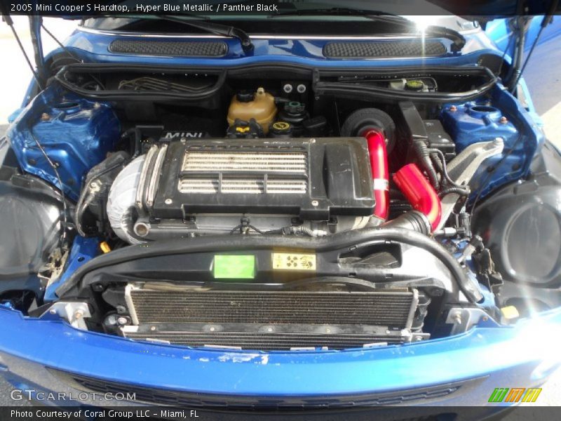 Hyper Blue Metallic / Panther Black 2005 Mini Cooper S Hardtop