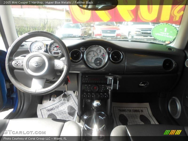 Hyper Blue Metallic / Panther Black 2005 Mini Cooper S Hardtop