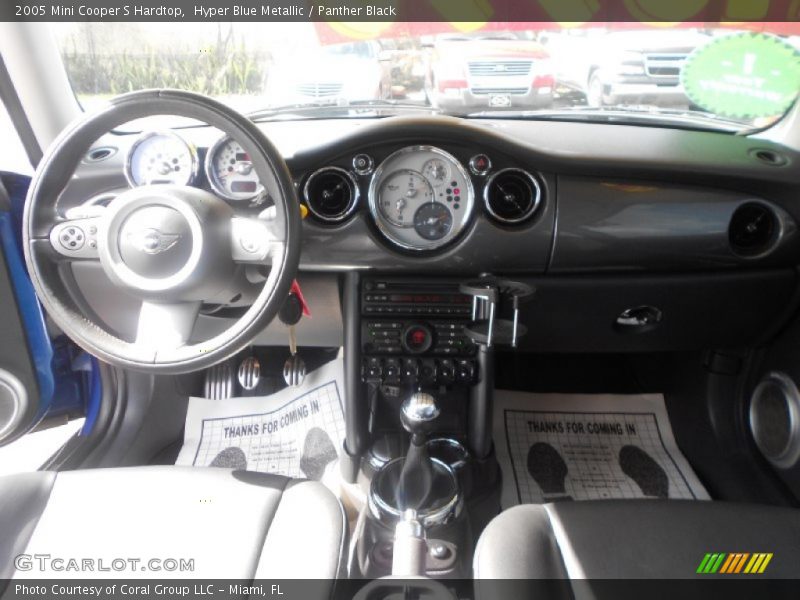 Hyper Blue Metallic / Panther Black 2005 Mini Cooper S Hardtop
