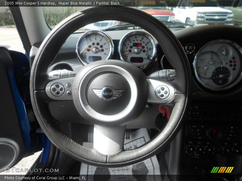 Hyper Blue Metallic / Panther Black 2005 Mini Cooper S Hardtop