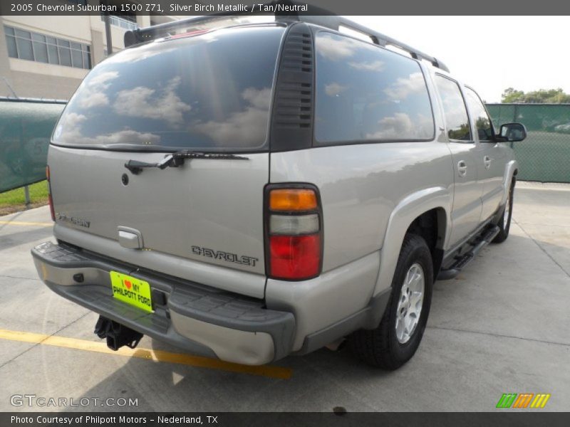 Silver Birch Metallic / Tan/Neutral 2005 Chevrolet Suburban 1500 Z71