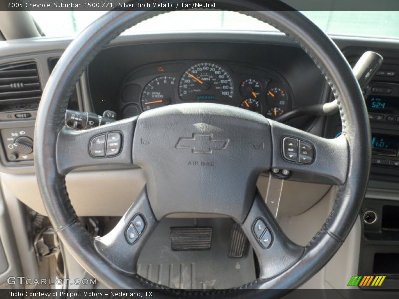 Silver Birch Metallic / Tan/Neutral 2005 Chevrolet Suburban 1500 Z71
