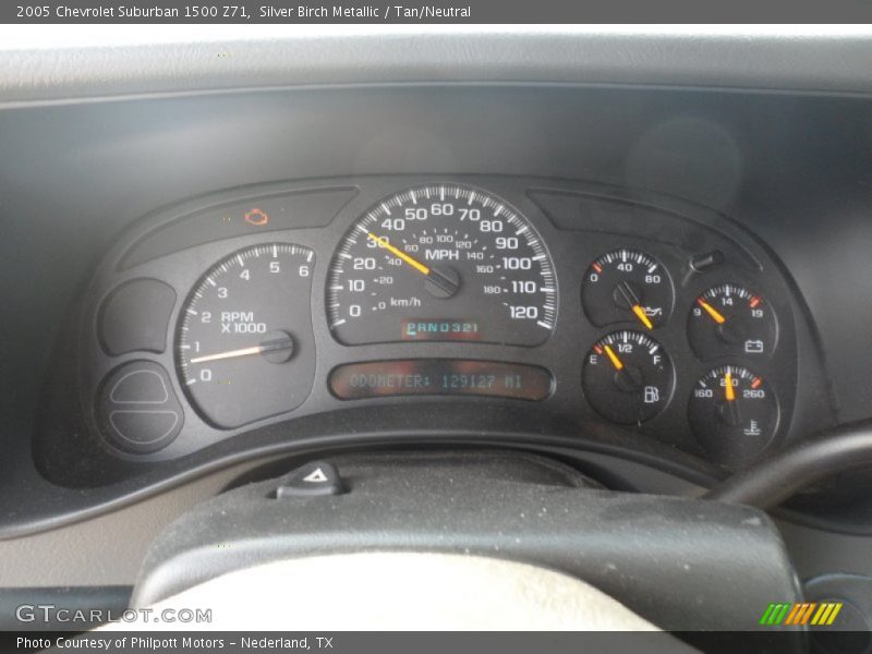 Silver Birch Metallic / Tan/Neutral 2005 Chevrolet Suburban 1500 Z71