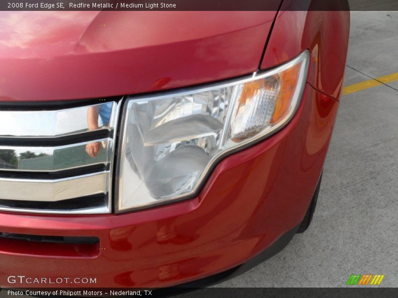 Redfire Metallic / Medium Light Stone 2008 Ford Edge SE