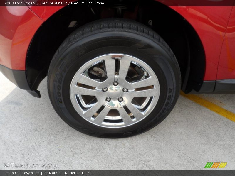 Redfire Metallic / Medium Light Stone 2008 Ford Edge SE