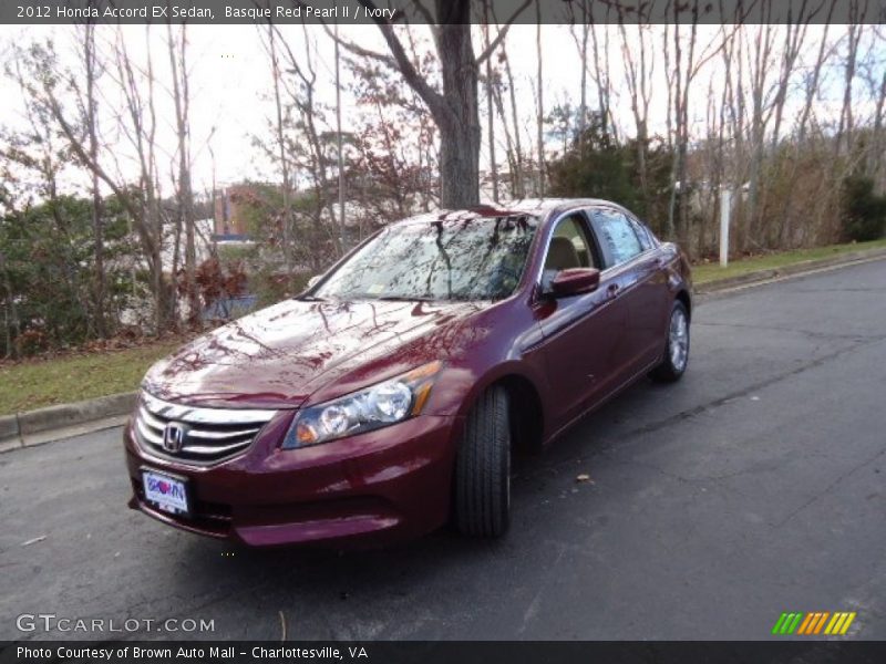 Basque Red Pearl II / Ivory 2012 Honda Accord EX Sedan