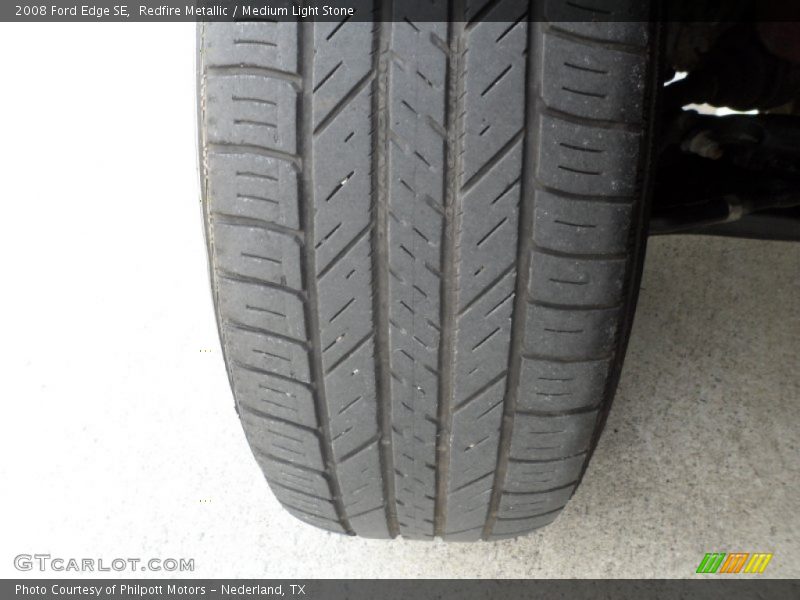 Redfire Metallic / Medium Light Stone 2008 Ford Edge SE