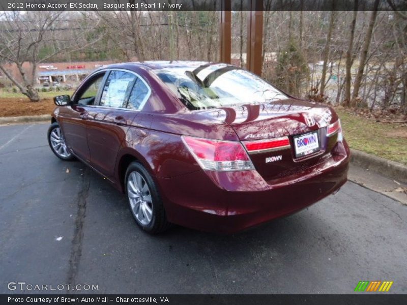 Basque Red Pearl II / Ivory 2012 Honda Accord EX Sedan