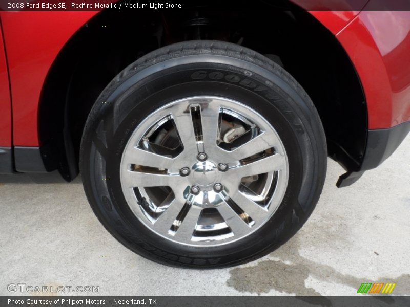 Redfire Metallic / Medium Light Stone 2008 Ford Edge SE