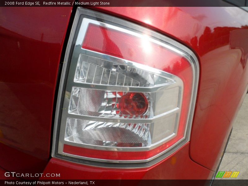 Redfire Metallic / Medium Light Stone 2008 Ford Edge SE
