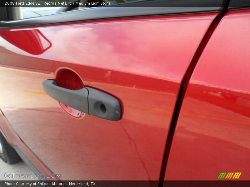 Redfire Metallic / Medium Light Stone 2008 Ford Edge SE
