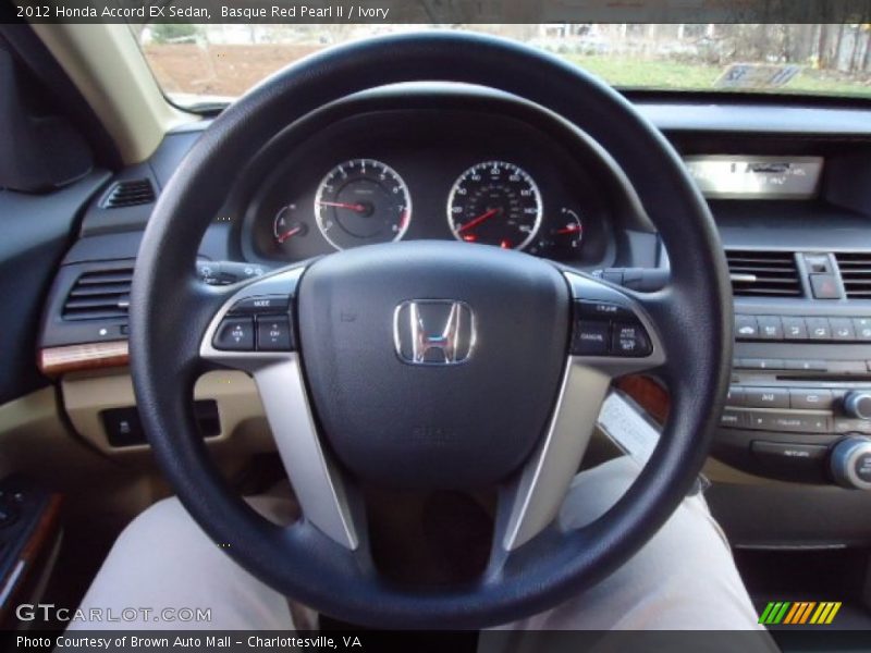Basque Red Pearl II / Ivory 2012 Honda Accord EX Sedan